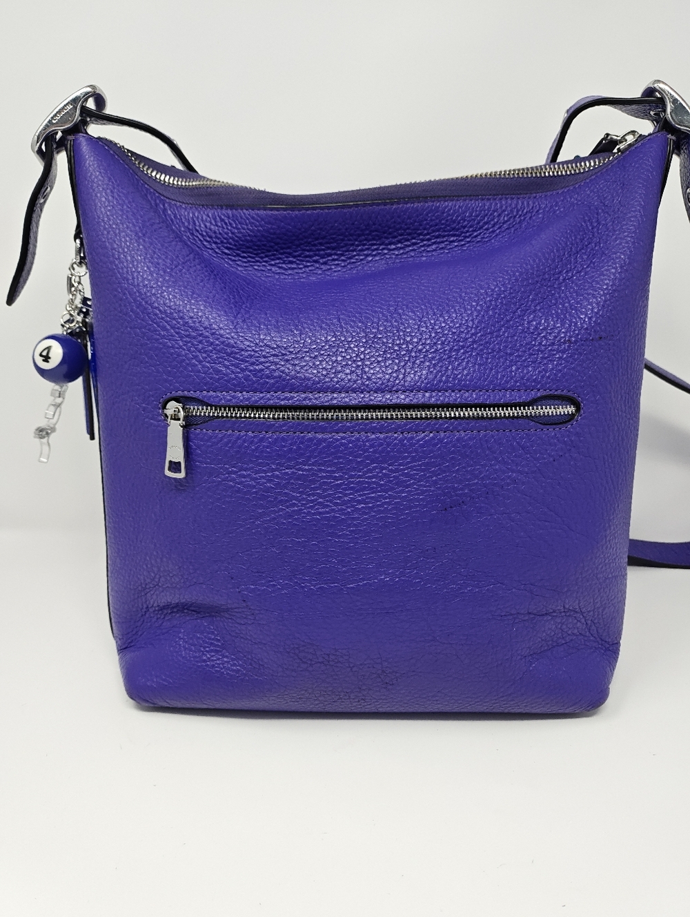 Coach Val Duffle Upcycled w/ 1941 Clutch. Purple/Blue - Picture 16 of 17